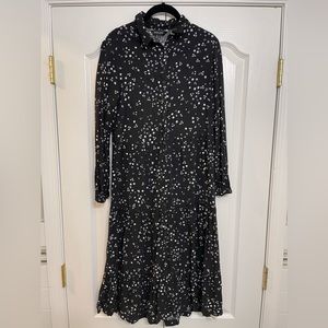Floral fall midi dress size 4 womens asos dress